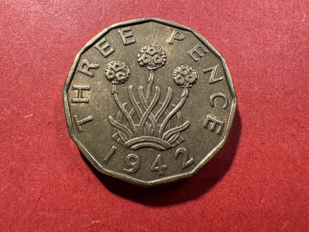 Verenigd Koninkrijk (UK) - 3 Pence 1942 (#198#), Ophalen of Verzenden, Overige landen, Losse munt