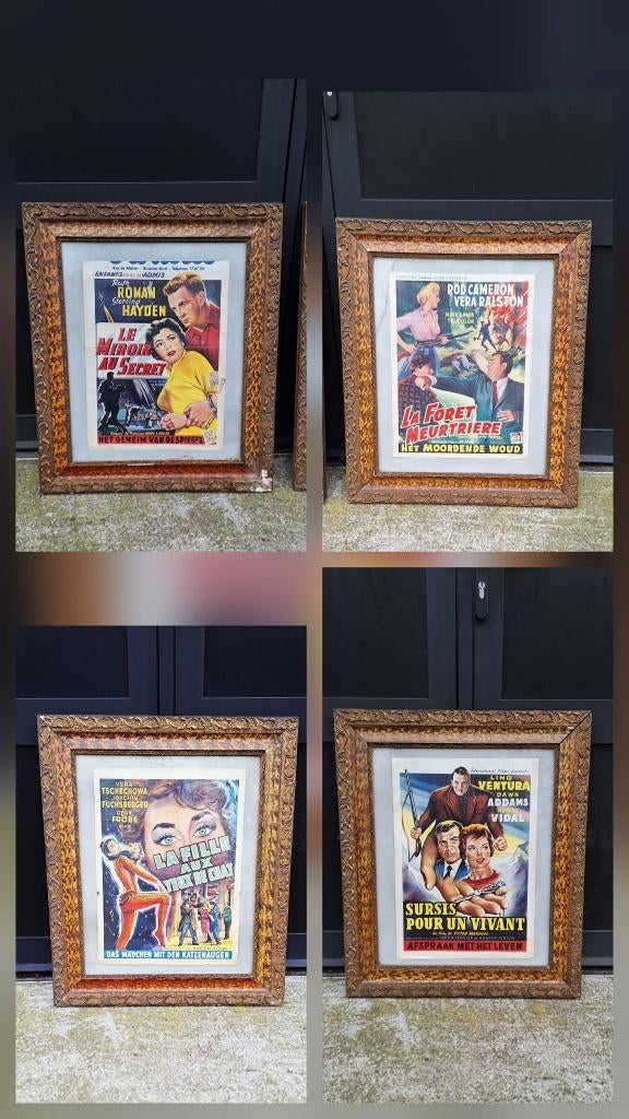 Toffe filmaffiche, poster, filmposters uit de 50'r jaren., Enlèvement, Utilisé, Film, Affiche
