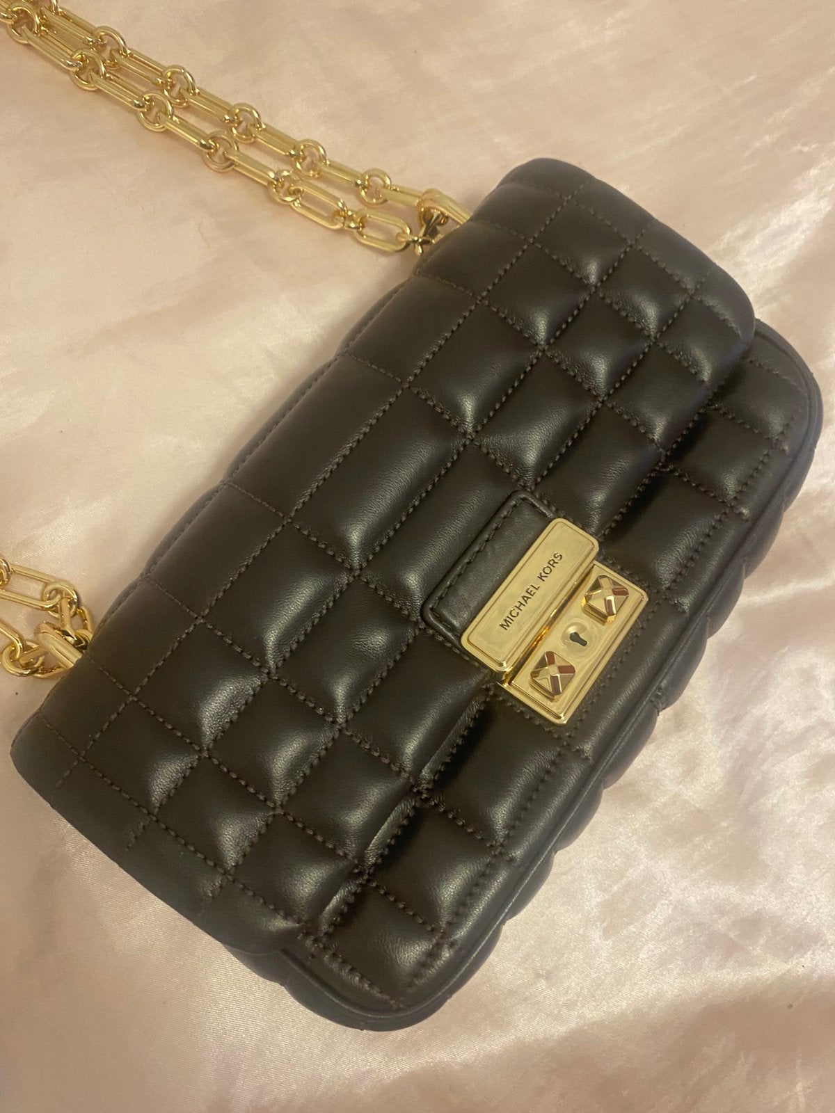 Michael Kors leren handtas / schoudertas – nieuw!, Ophalen, Nieuw, Bruin, Handtas