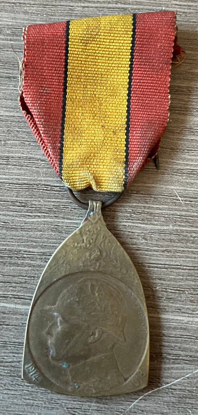 Belgische Herinneringsmedaille 1914-1918, Ophalen of Verzenden, Lintje, Medaille of Wings