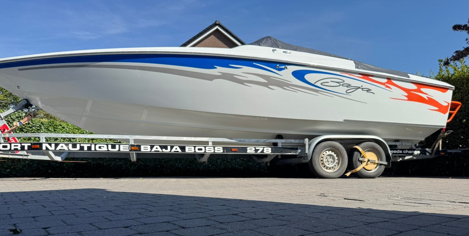 BAJA outlaw 25 inclusief trailer, Watersport en Boten, Speedboten, Ophalen, Gebruikt, Benzine