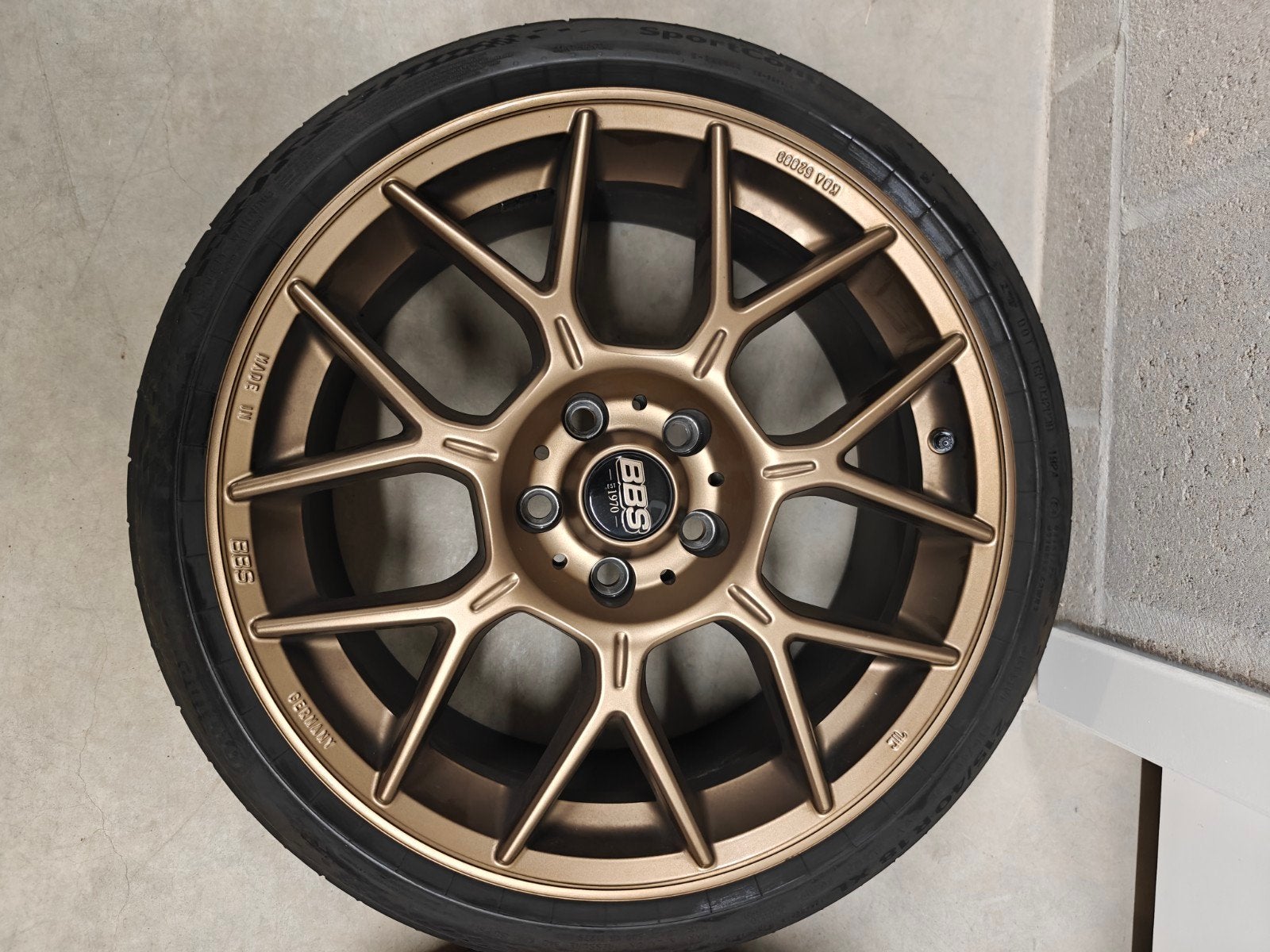 BBS XR Bronze, 5x112 18inch, Auto-onderdelen, Banden en Velgen, Ophalen, 18 inch, Band(en)