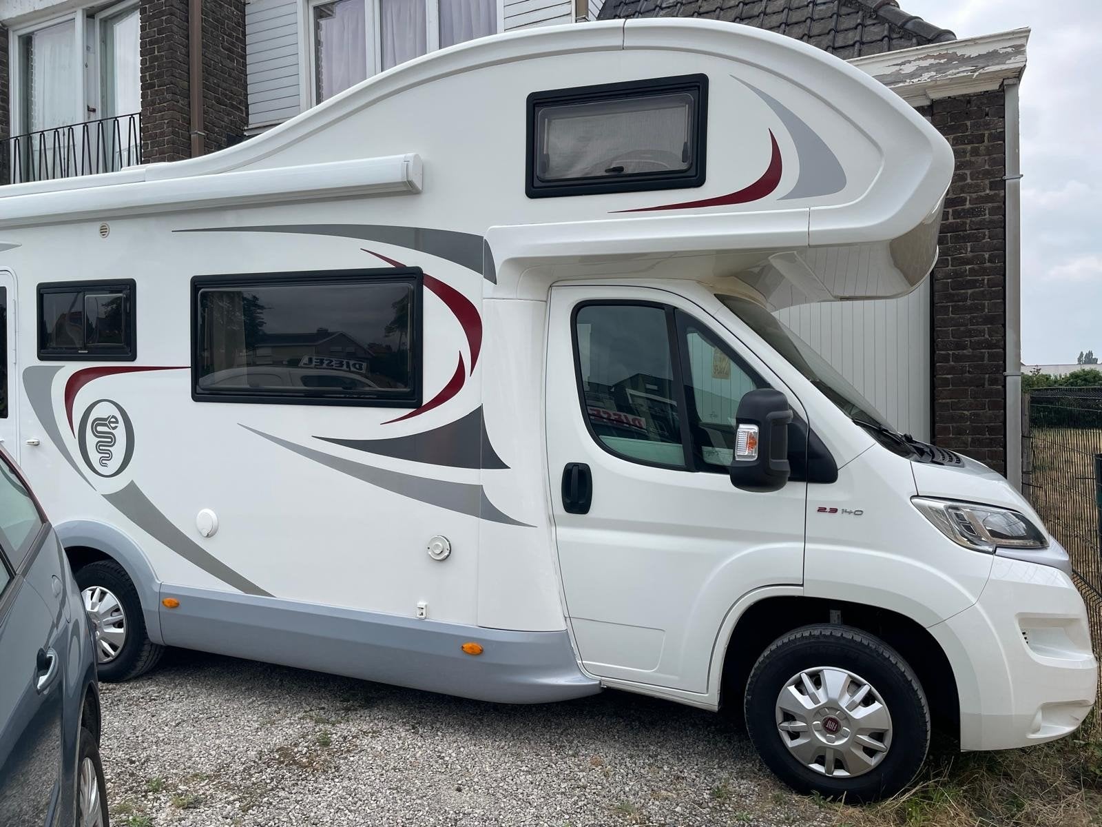 Fiat Elnach Camper 2.3d 140 EU6 Fullopt BARON 1Eig, Caravans en Kamperen, Mobilhomes, Bedrijf, tot en met 4, Buscamper of Camperbus