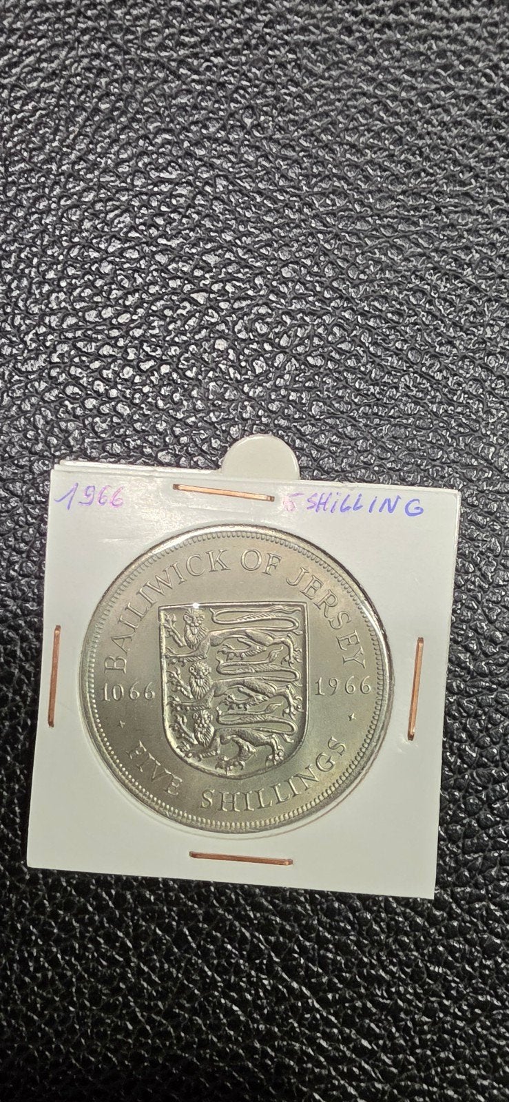 2#     Jersey 5 shilling 1966, Timbres & Monnaies, Enlèvement ou Envoi