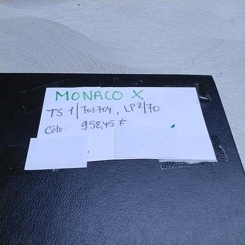 MONACO ts 1/704, code charnière LP2/70 958,45€, Enlèvement ou Envoi