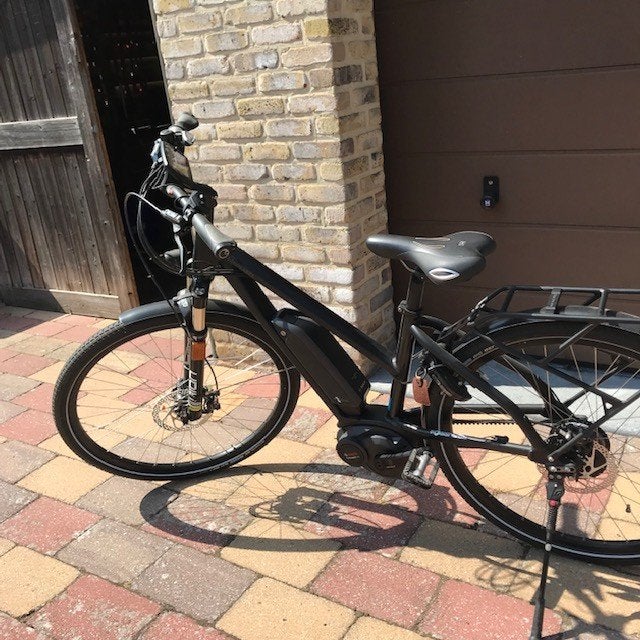 Riese & muller elctrische fiets, Zo goed als nieuw, 50 km per accu of meer, 55 tot 59 cm, Ophalen