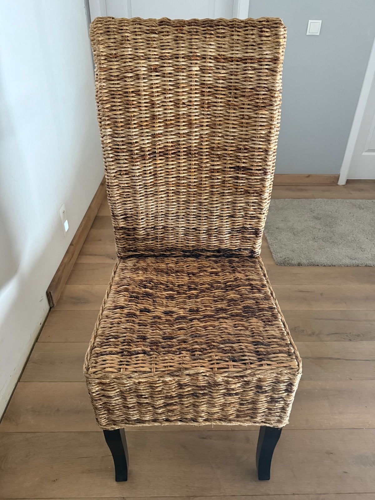 Rieten stoelen te koop, Ophalen, Gebruikt, Bruin, Riet of Rotan