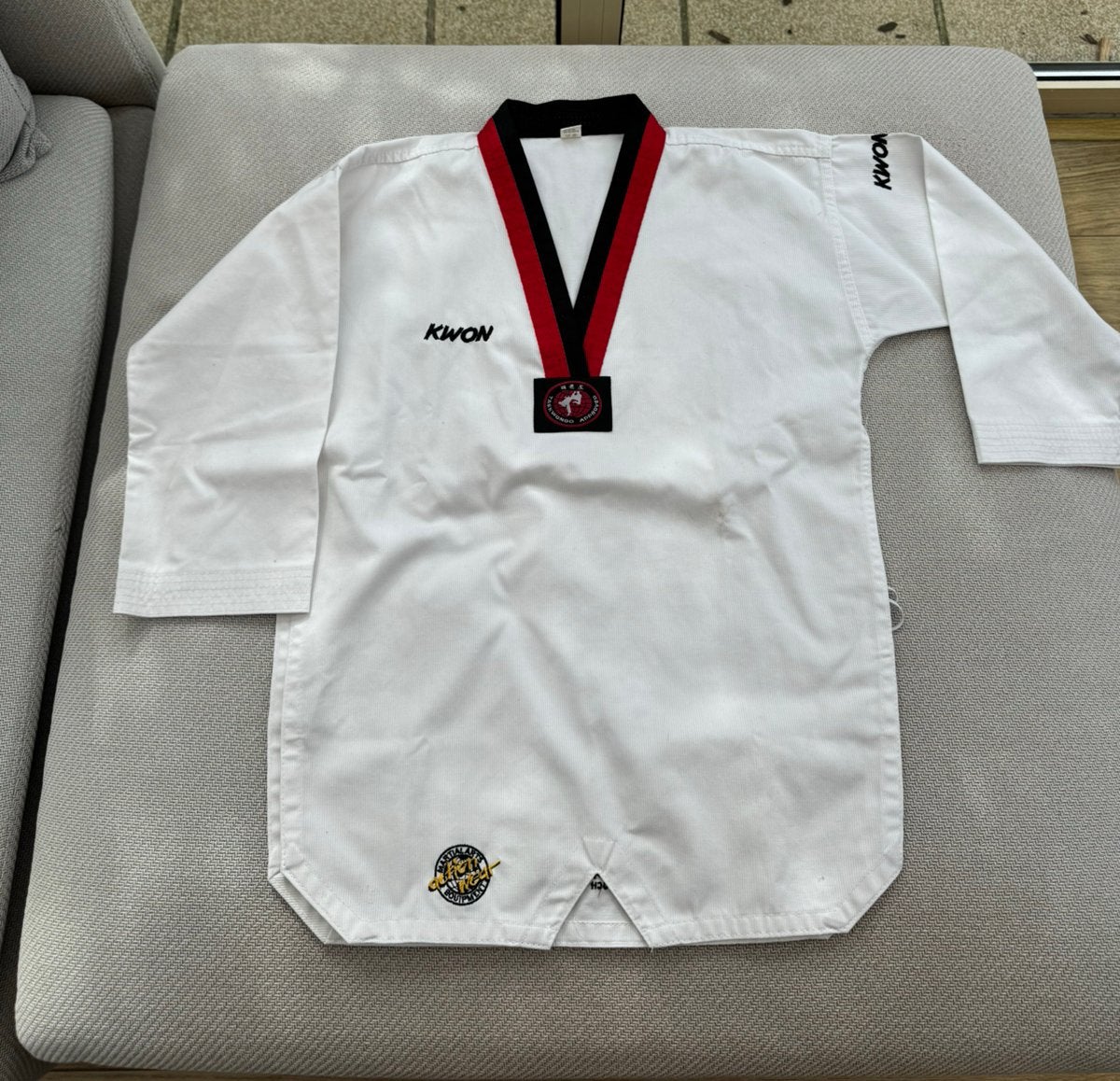 Taekwondopak KWON maat 140, Ophalen of Verzenden, Zo goed als nieuw