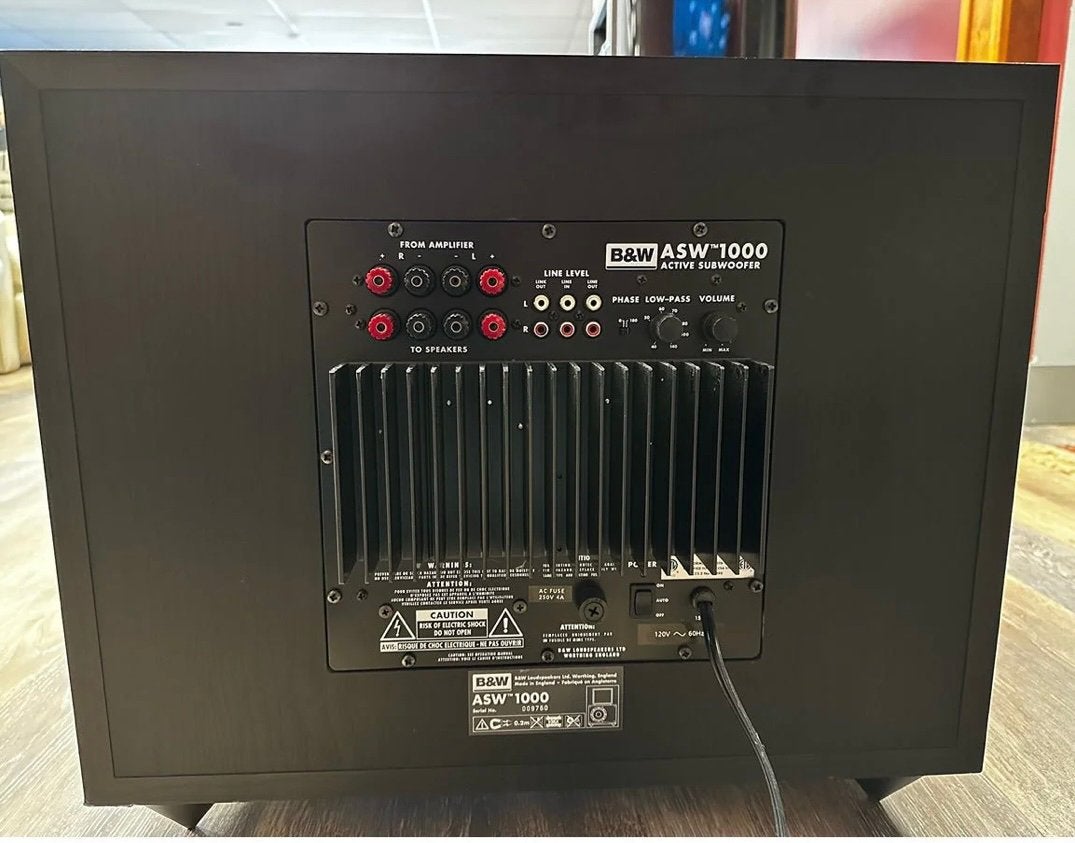 B&W ASW1000 Subwoofer, Enlèvement, Utilisé, Autres systèmes, Autres marques