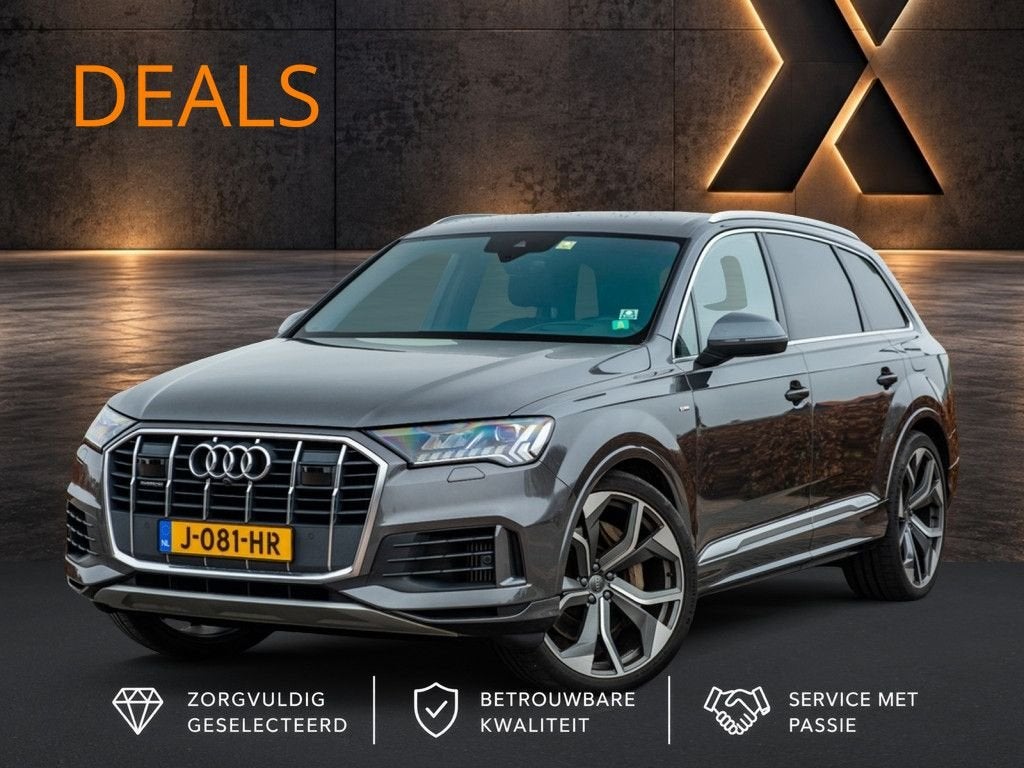 Audi Q7 55 TFSIe quattro Pro Line Plus S-Line | 23” RS Lm |, Auto's, Automaat, Zwart, Bedrijf, Q7