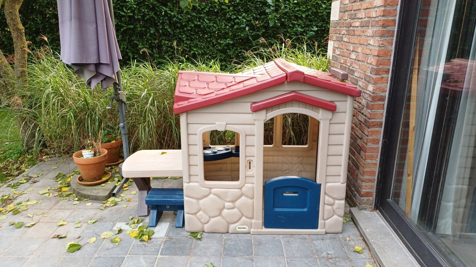 Speelhuisje little tikes, Ophalen