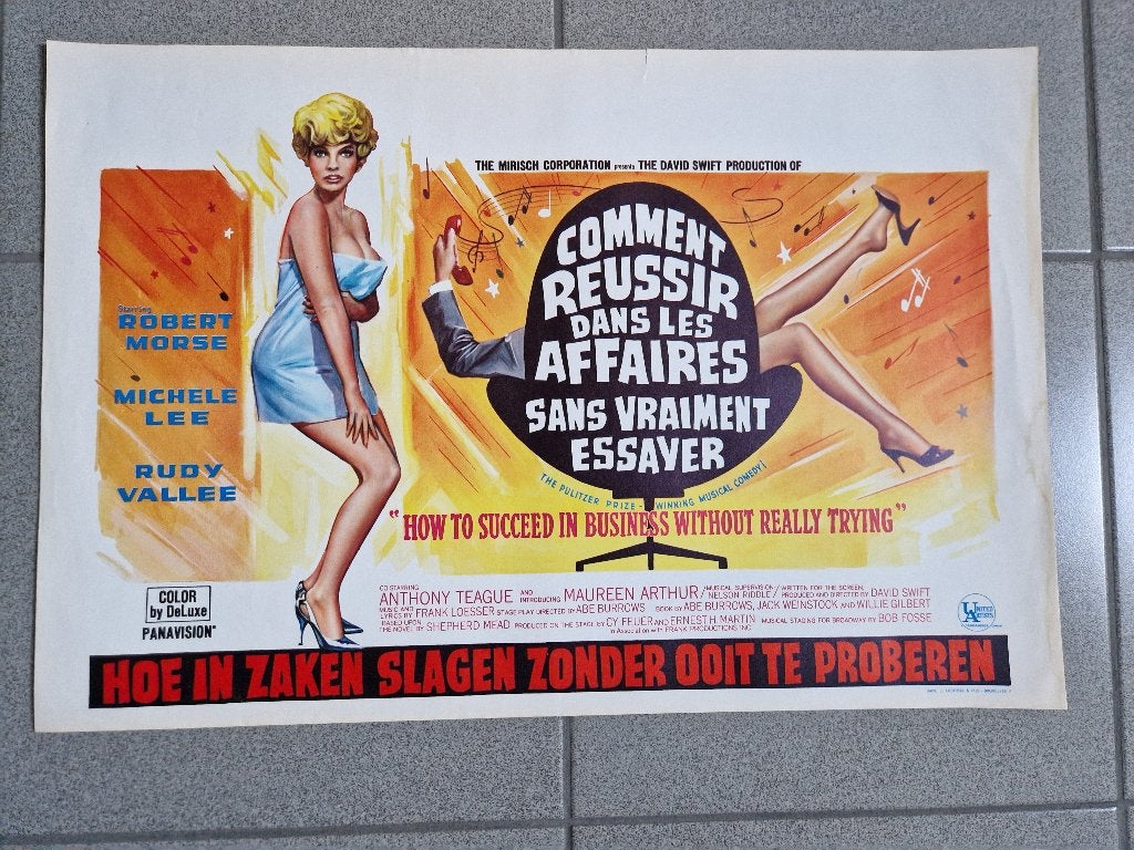 filmaffiche How To Succeed In Business... filmposter, Collections, Enlèvement ou Envoi, Rectangulaire horizontal, A1 jusqu'à A3