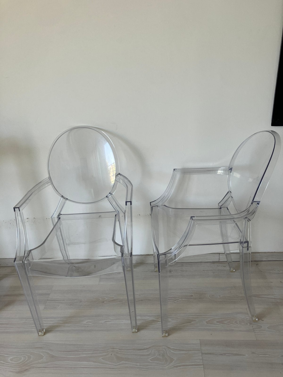 Stoelen starck louis ghost voor kartell, Huis en Inrichting, Ophalen, Zo goed als nieuw, Twee
