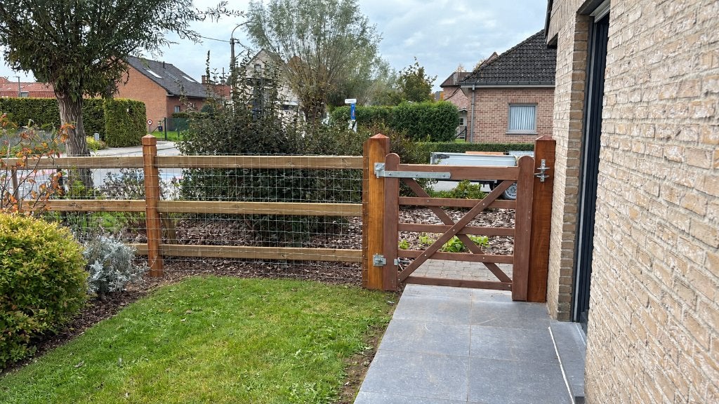 Portes de pâturage en bois dur ou en bois de pin//En stock, Mise à l'étable, 1 cheval ou poney