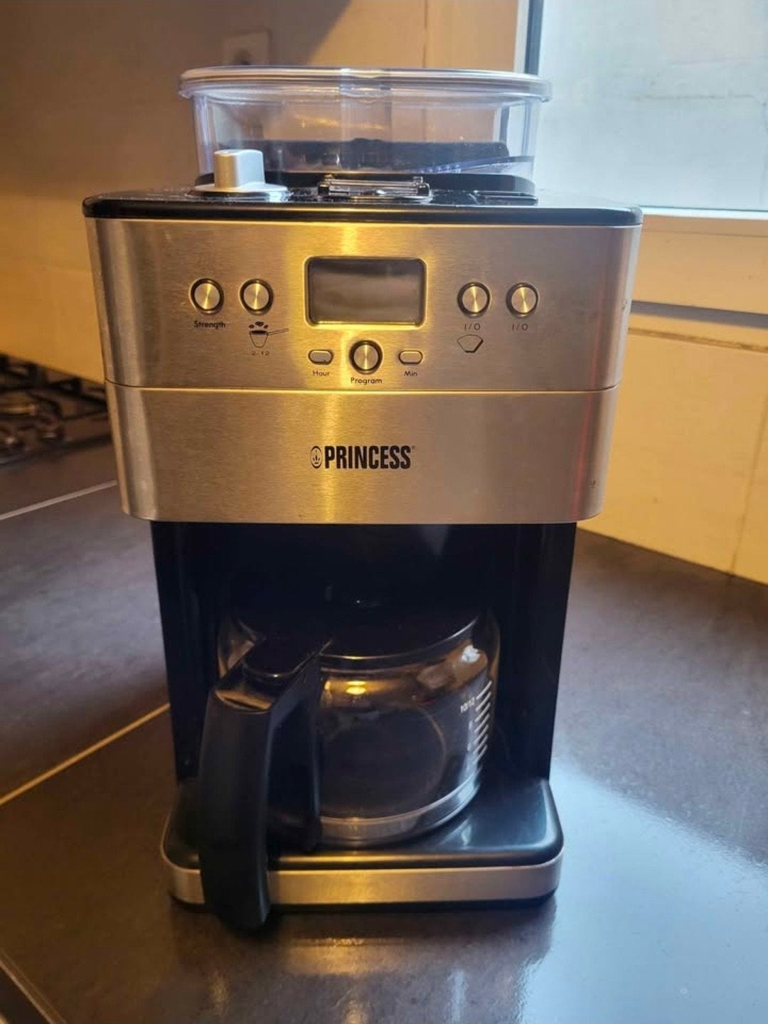 Koffiezetapparaat met maler * ZO GOED ALS NIEUW*, 10 kopjes of meer, Koffiemachine, Gemalen koffie, Ophalen of Verzenden