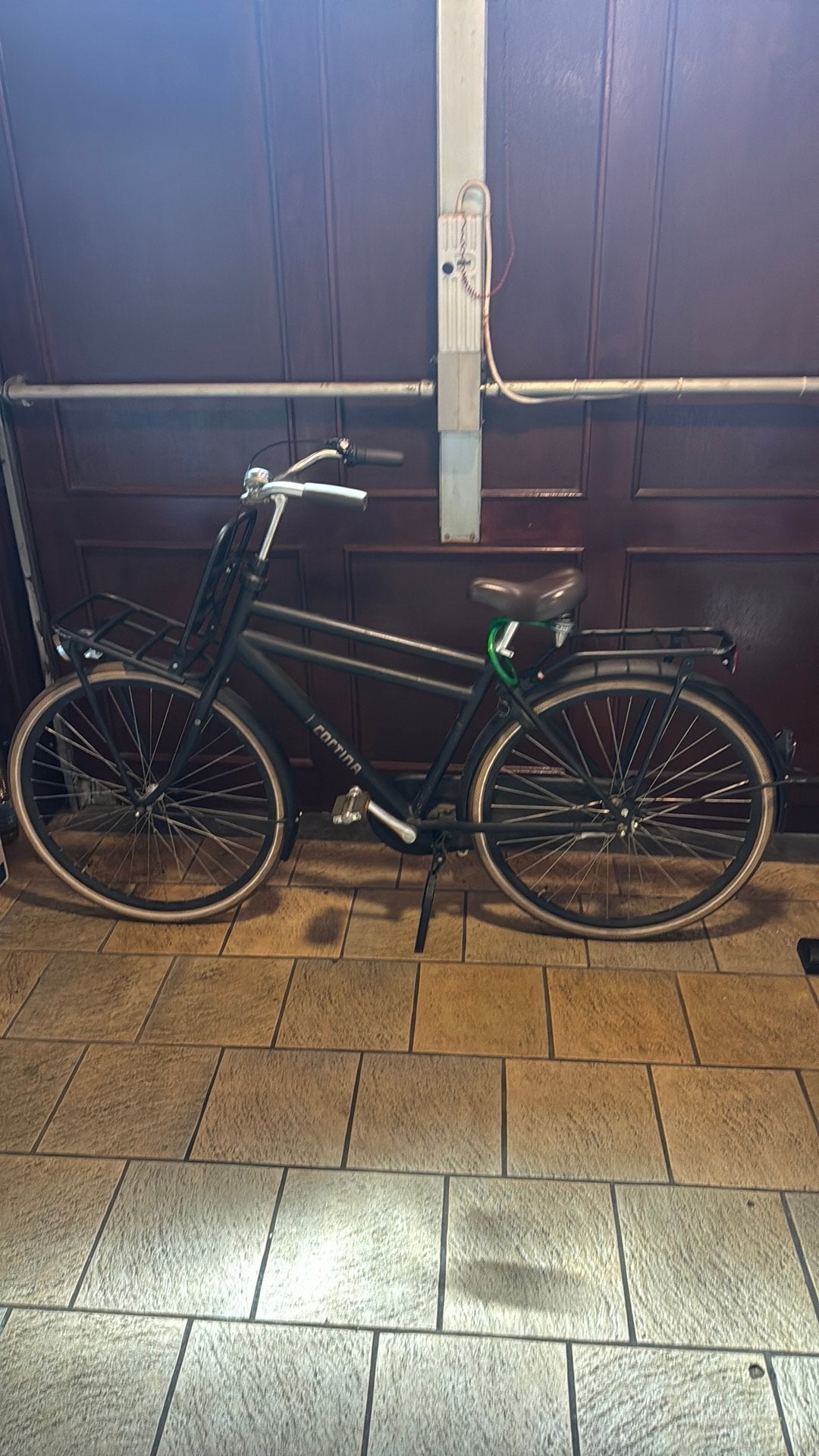Cortina fiets zwart, Terugtraprem, Gebruikt, Versnellingen, Ophalen