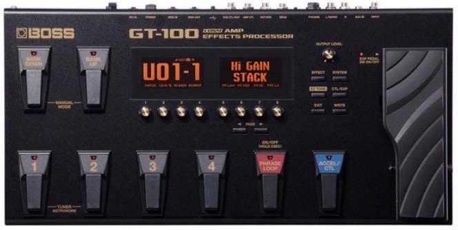 Boss GT-100, Simulateur d’ampli et effets / guitare, Musique & Instruments, Envoi, Utilisé
