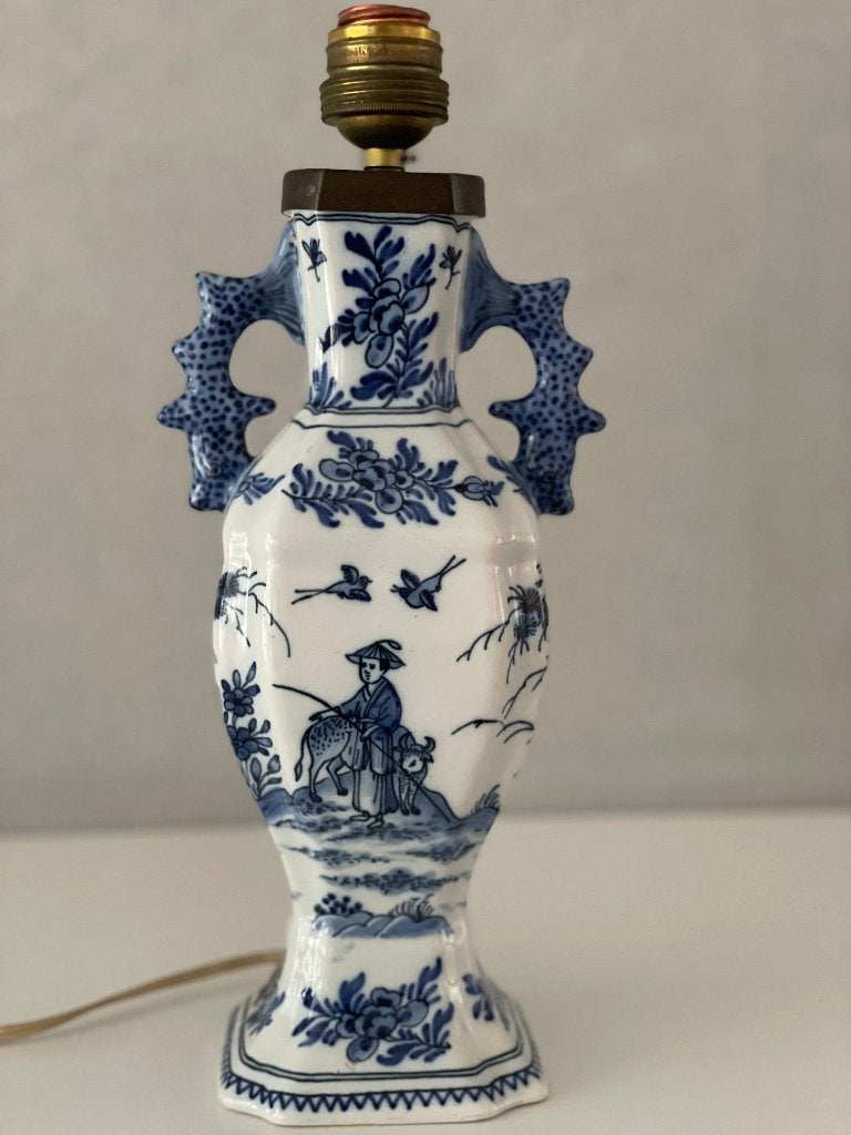 Antieke vaas lamp Boch chambre des peintres, Antiek en Kunst, Ophalen