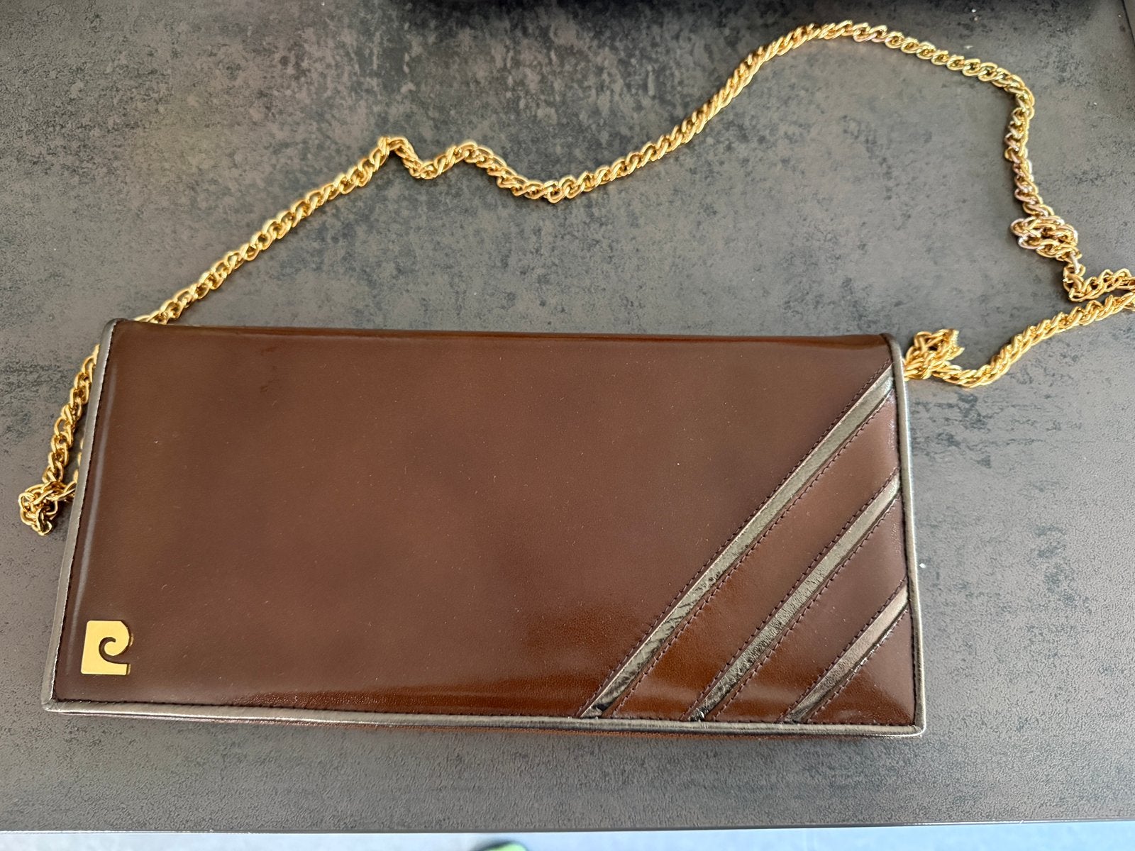 Vintage handtas Pierre Cardin Paris, Ophalen of Verzenden, Zo goed als nieuw, Handtas