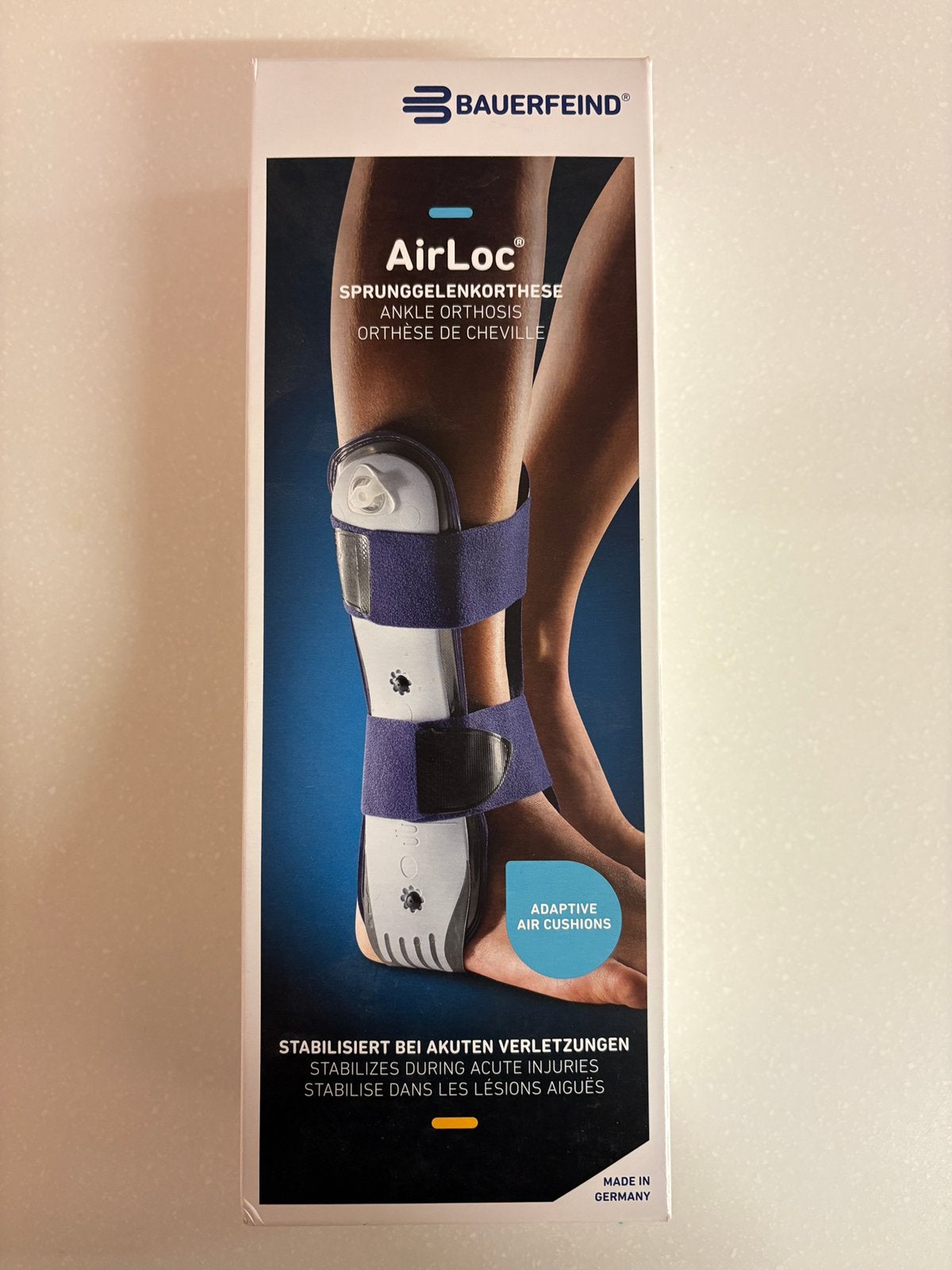 Bauerfeind AirLoc enkelbrace – nieuw en ongebruikt – rechts, Diversen, Verzenden, Nieuw