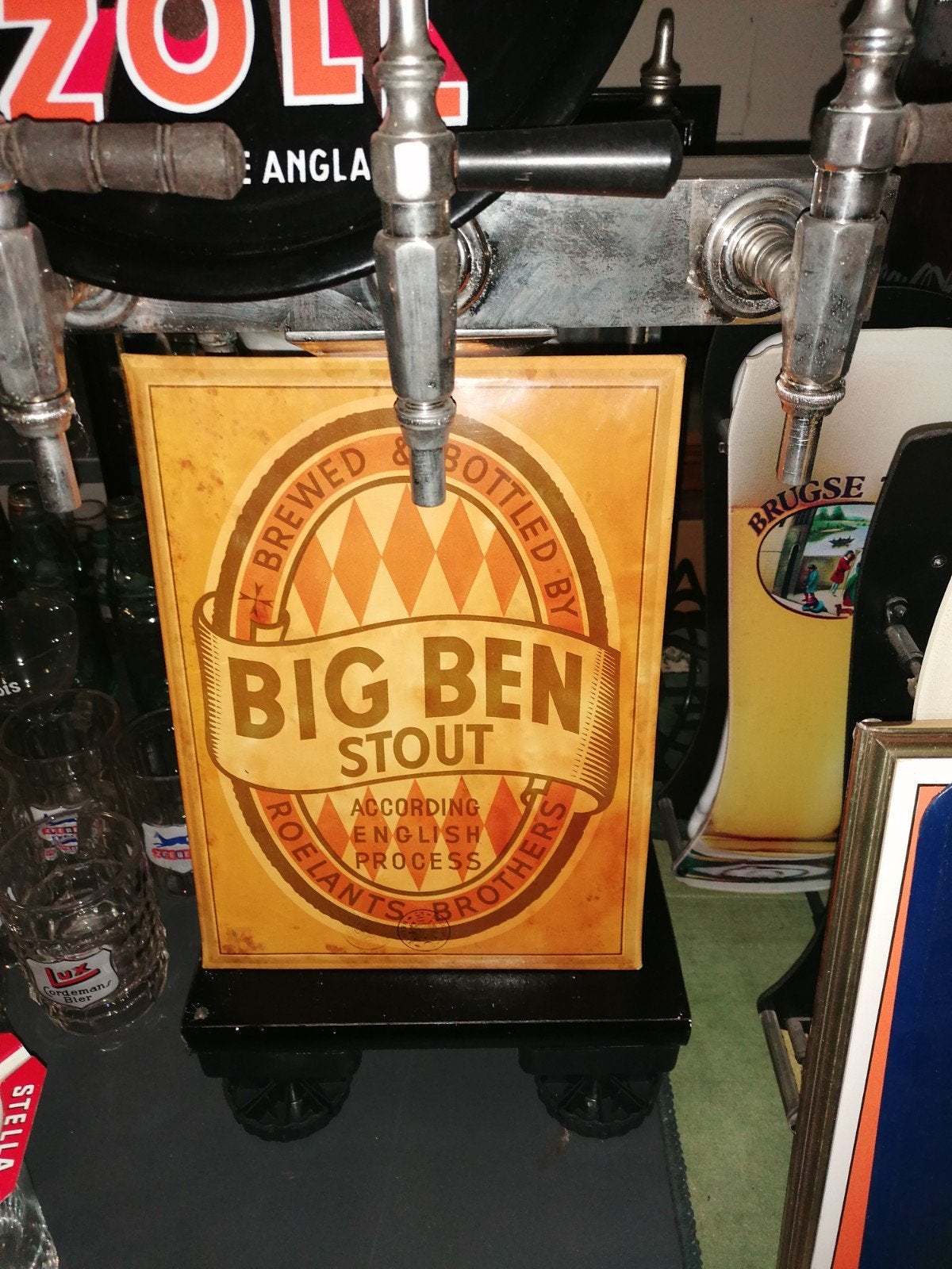 big Ben zeer oude bier reclame, Ophalen of Verzenden