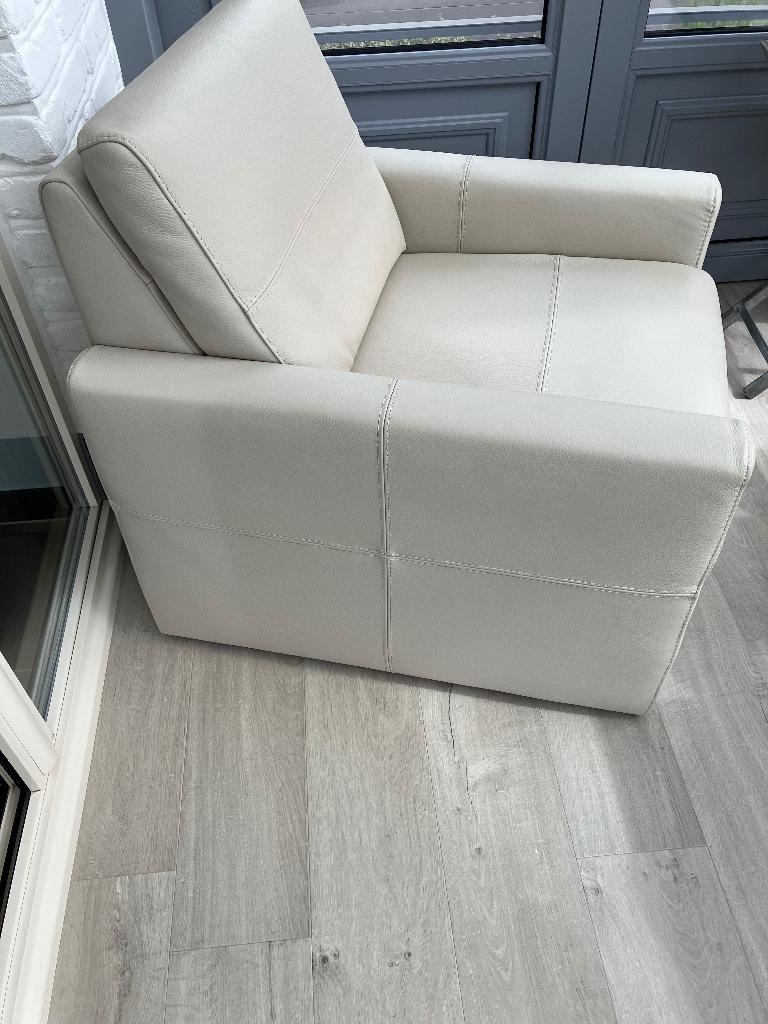 Fauteuil en cuir, 75 à 100 cm, Comme neuf, Enlèvement, 50 à 75 cm