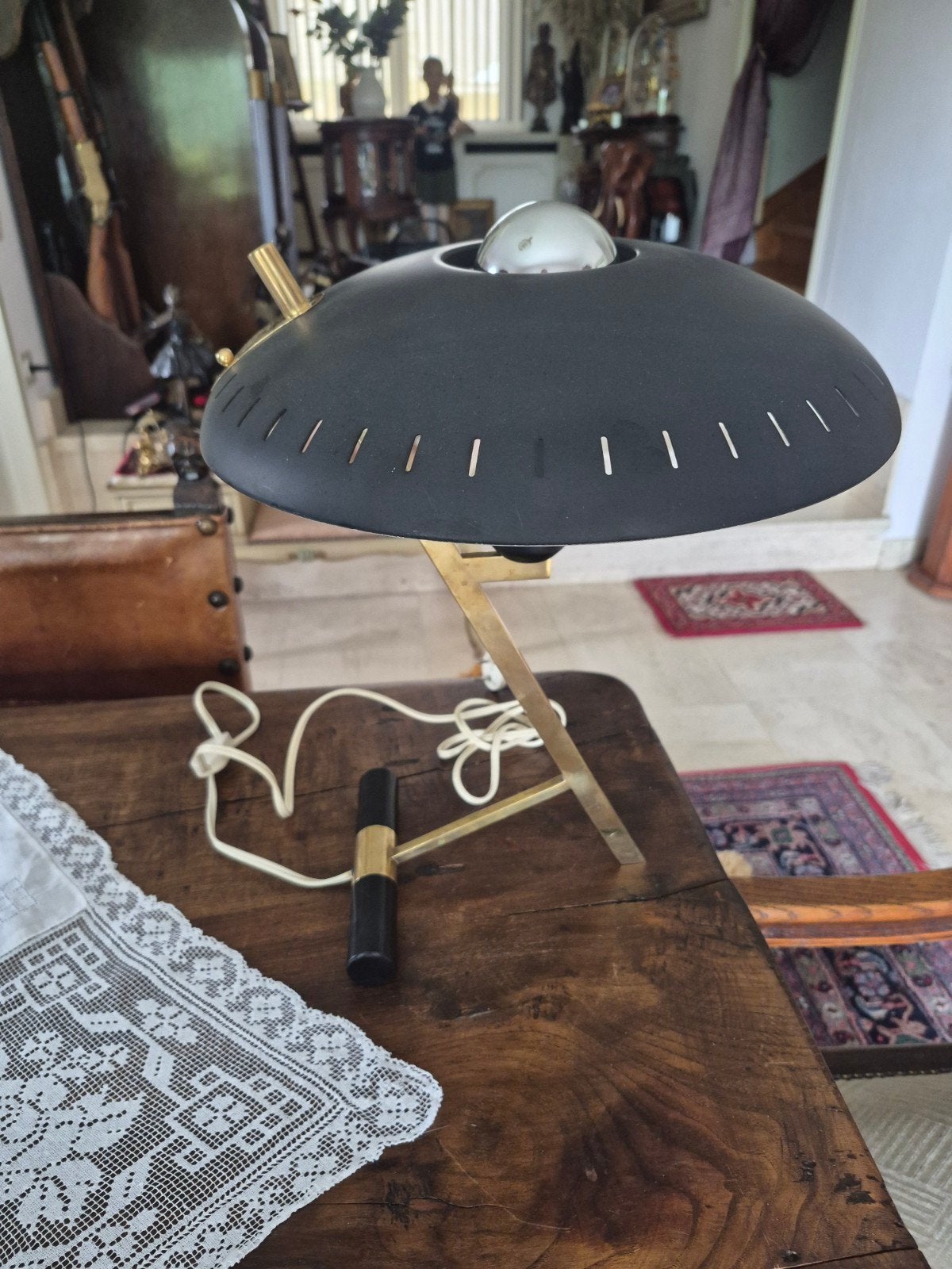 zeldzame  vintage  louis kalf  tafellamp Z lamp, Ophalen