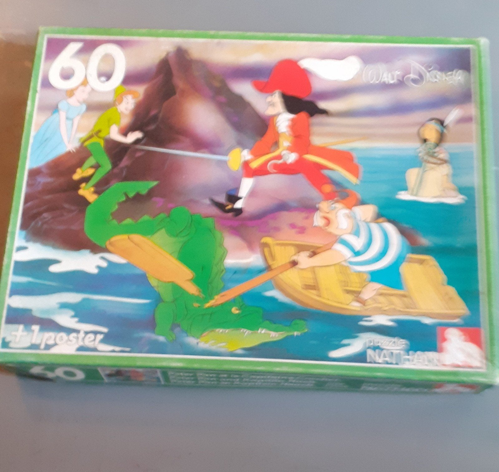 Puzzle disney péter pan 60 pièces  31,5x41,5 cm, Kinderen en Baby's, Ophalen of Verzenden