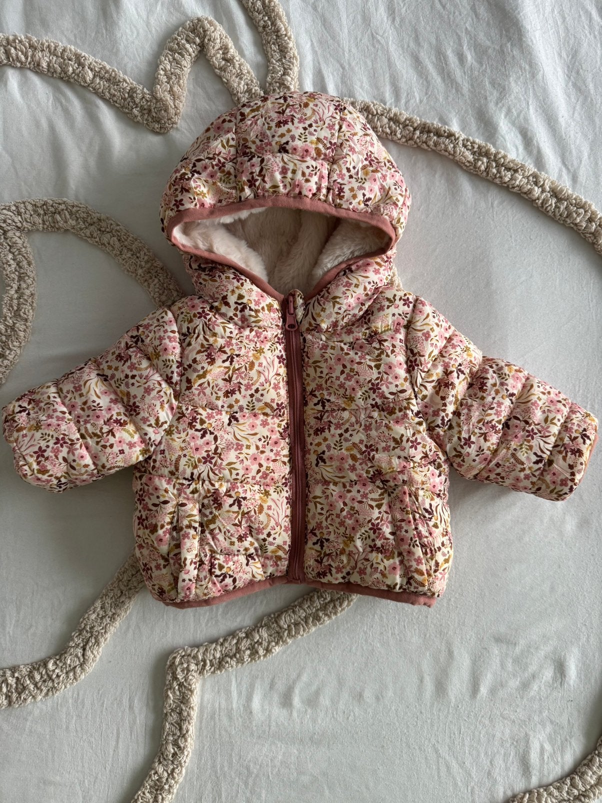 Jas met donsjas en wangen, Kinderen en Baby's, Ophalen, Zo goed als nieuw, Meisje, Jasje