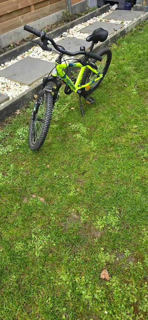 VTT ROCKRIDER 20&NBSP;POUCES 500 JAUNE FLUO