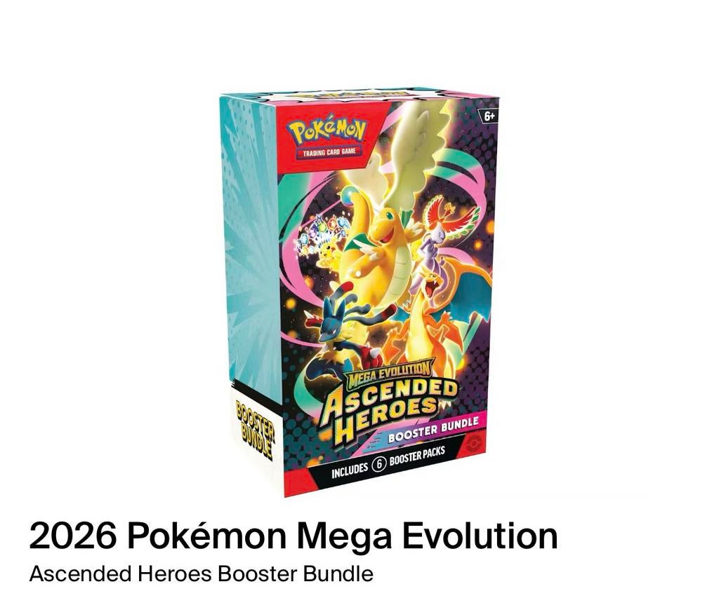 Pokémon Mega Evolution Ascended Heroes Booster Bundle Sealed, Ophalen of Verzenden, Nieuw, Booster, Foil