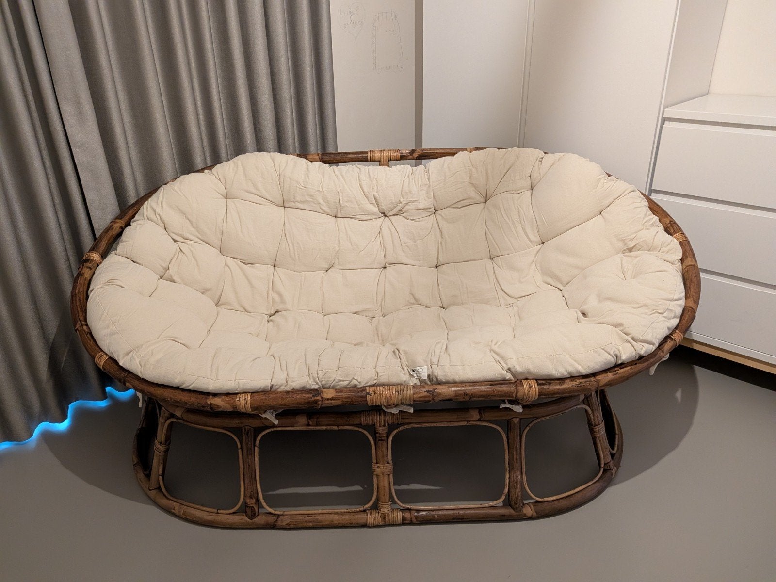 Rotan loungezetel 'Mamasan' (nieuw), Huis en Inrichting, Ophalen, 150 tot 200 cm, Rotan, Nieuw