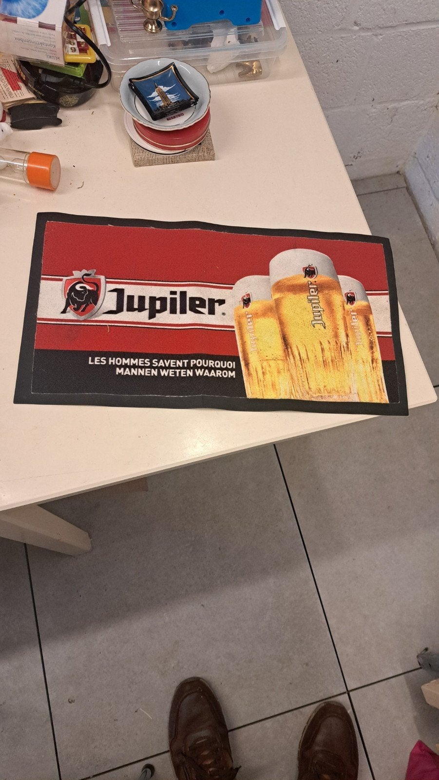jupiler toogmat mannen weren waarom / mancave, Verzamelen, Ophalen of Verzenden, Zo goed als nieuw, Gebruiksvoorwerp