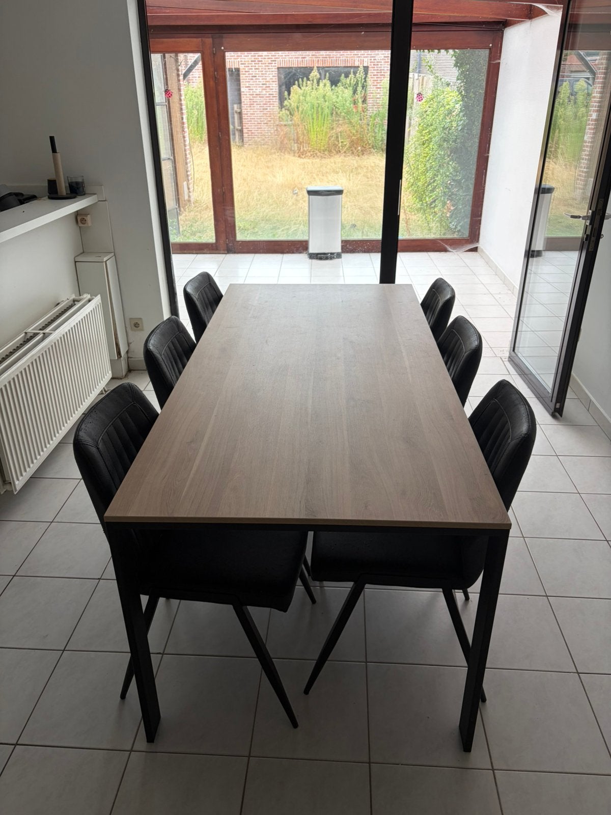 Eettafel te koop, Ophalen, 100 tot 150 cm, Zo goed als nieuw, Vijf personen of meer