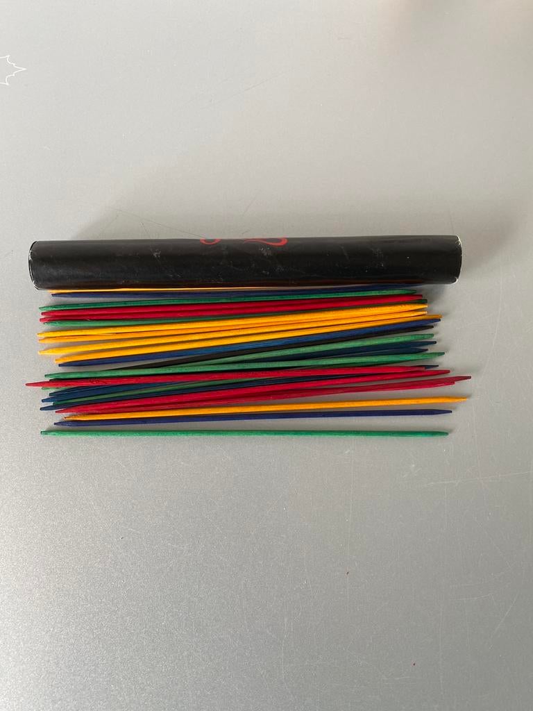 🍄. Mikado houten stokjes in cilinder, Ophalen of Verzenden, Gebruikt