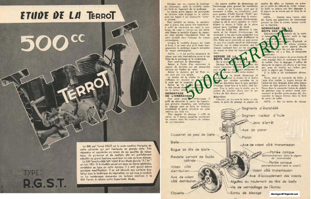 RTM 350 & 500 TERROT en Français., Enlèvement ou Envoi