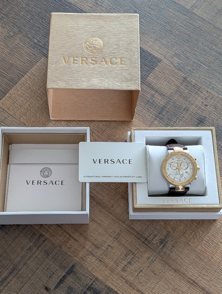 Chronometer heren van Gianni Versace, Handtassen en Accessoires, Horloges | Heren, Staal, Polshorloge, Ophalen, Overige merken