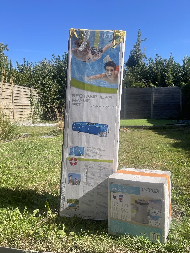 ZWEMBAD TE KOOP Intex Rectangular Frame Set 300 x 200 x 75cm, Enlèvement, Utilisé