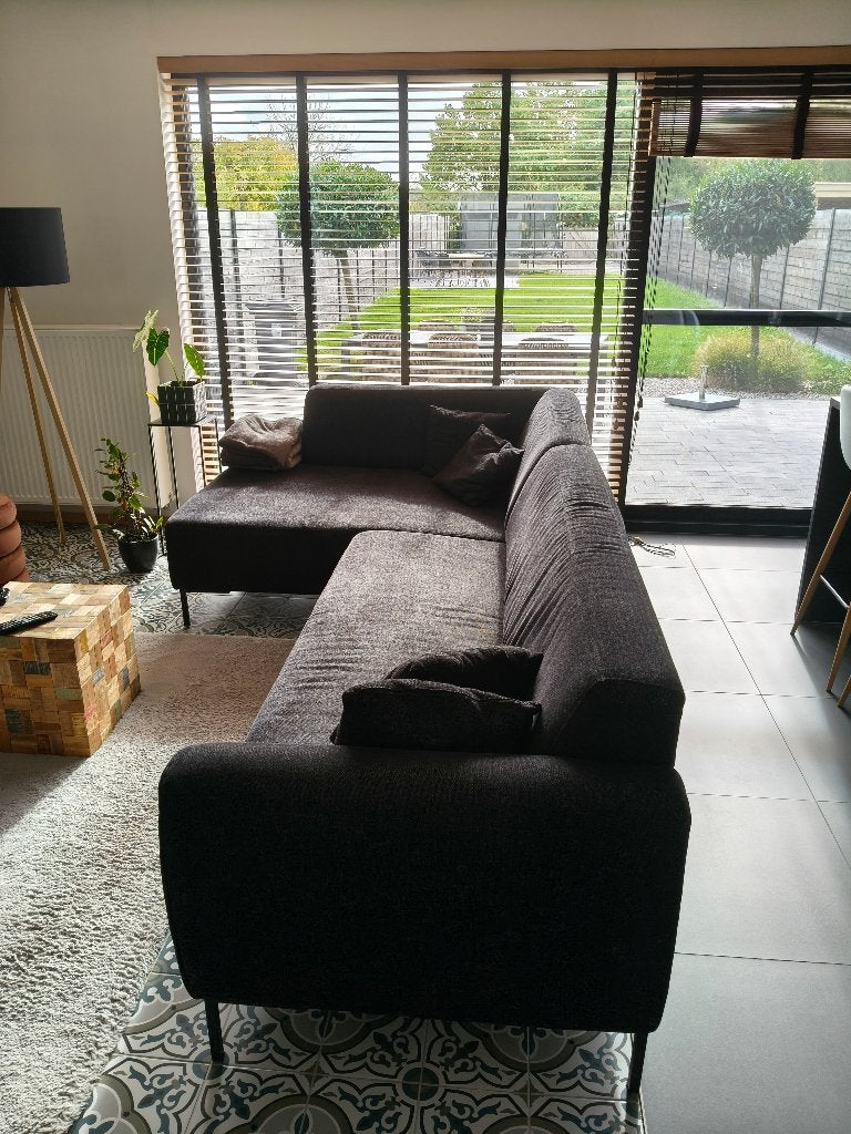 Zetel longchair, Huis en Inrichting, Ophalen, Gebruikt, Hoekbank, 300 cm of meer