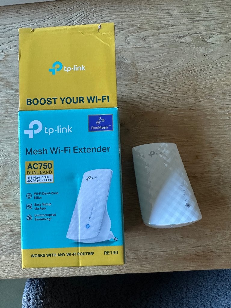 TP-Link RE190 Mesh Wi-Fi Extender (AC750, Enlèvement ou Envoi, Comme neuf, TP-Link