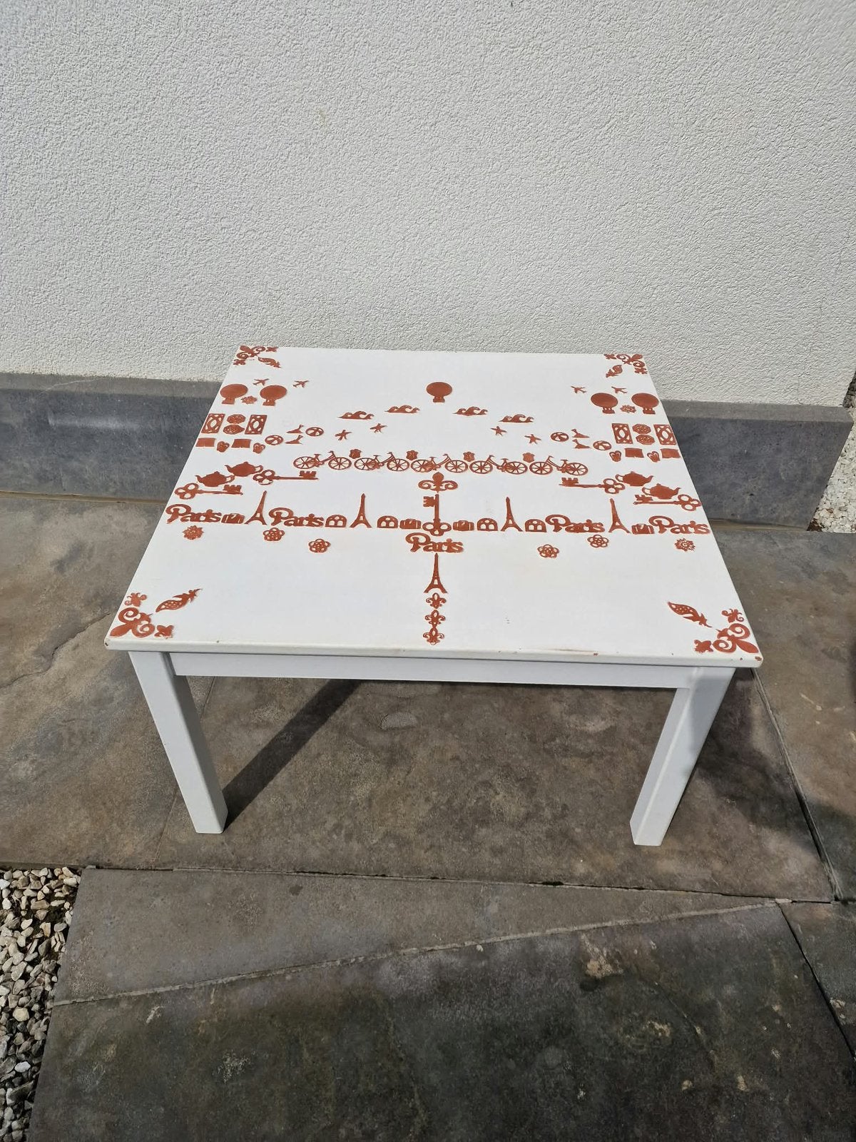 Laag tafeltje, Huis en Inrichting, Ophalen, Gebruikt, Vierkant, Creatief