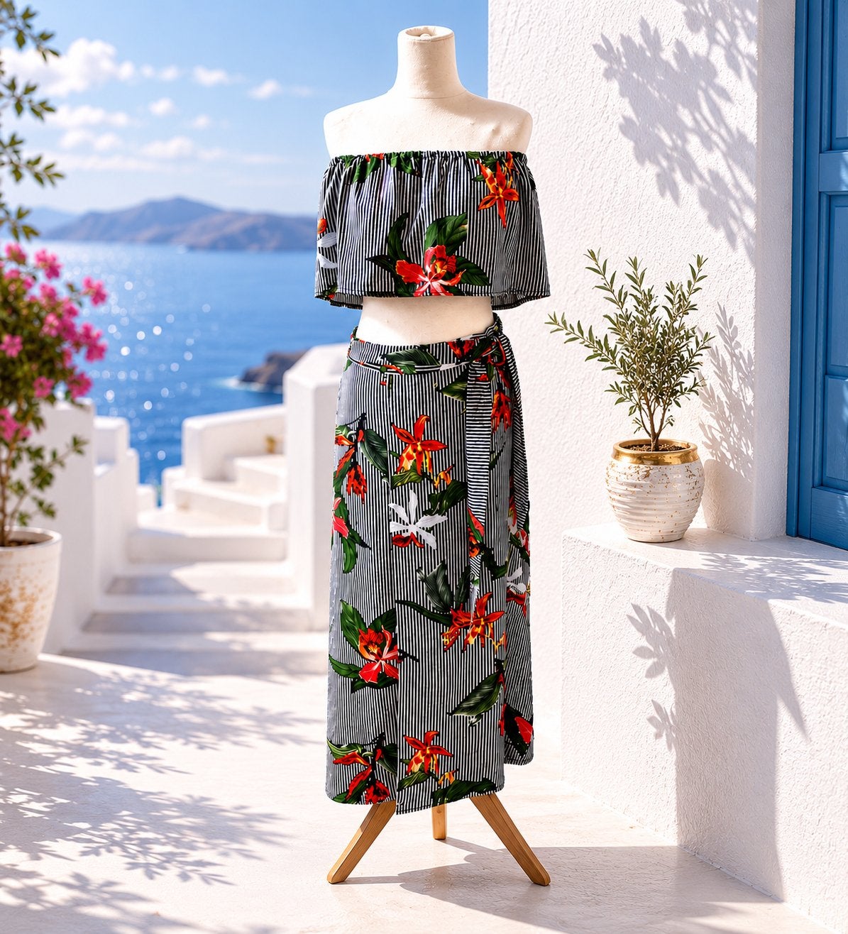 Dames maxi jurk met bloemenprint – maat S/M, Kleding | Dames, Carnavalskleding en Feestkleding, Zo goed als nieuw, Kleding, Maat 38/40 (M)