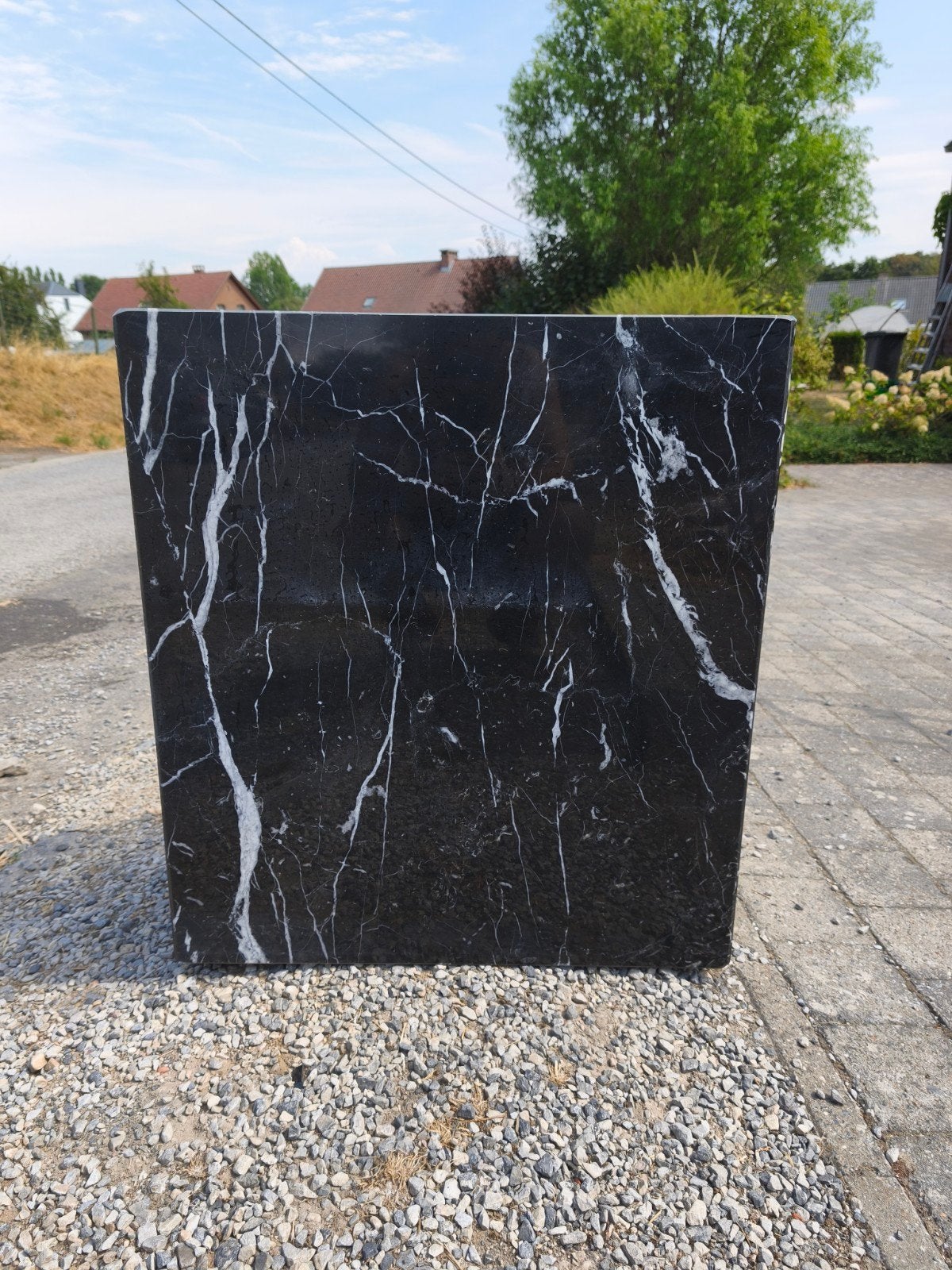 Marbre, pot, jardinière, Enlèvement