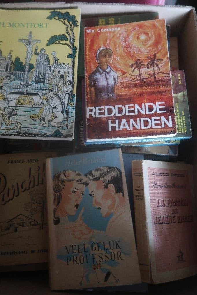 oude boeken retro vintage 30 stuks, Antiek en Kunst, Ophalen of Verzenden