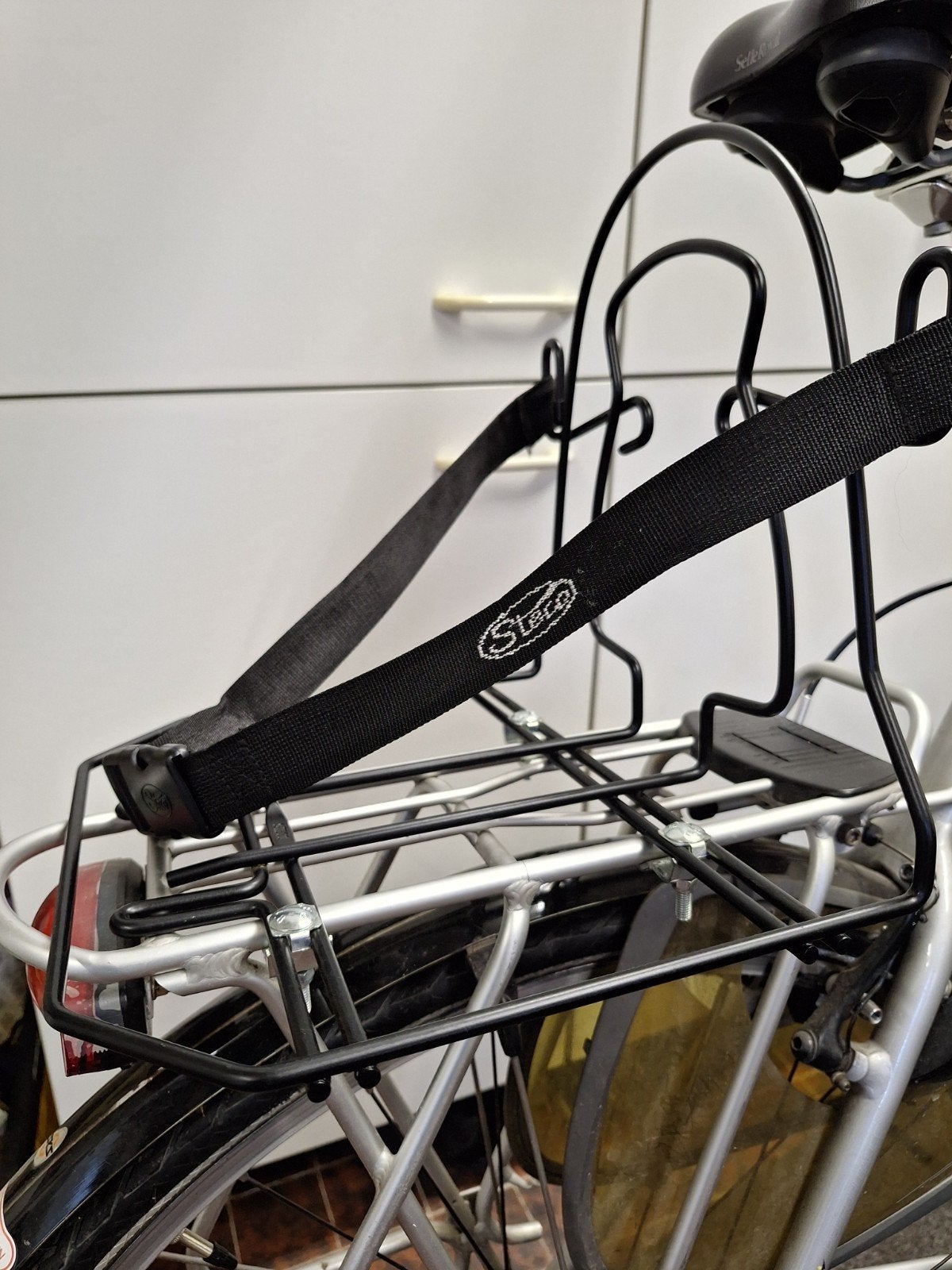 Fiets bagagerek Steco Monkey mee, Fietsen en Brommers, Fietsaccessoires | Bagagedragers, Ophalen, Zo goed als nieuw
