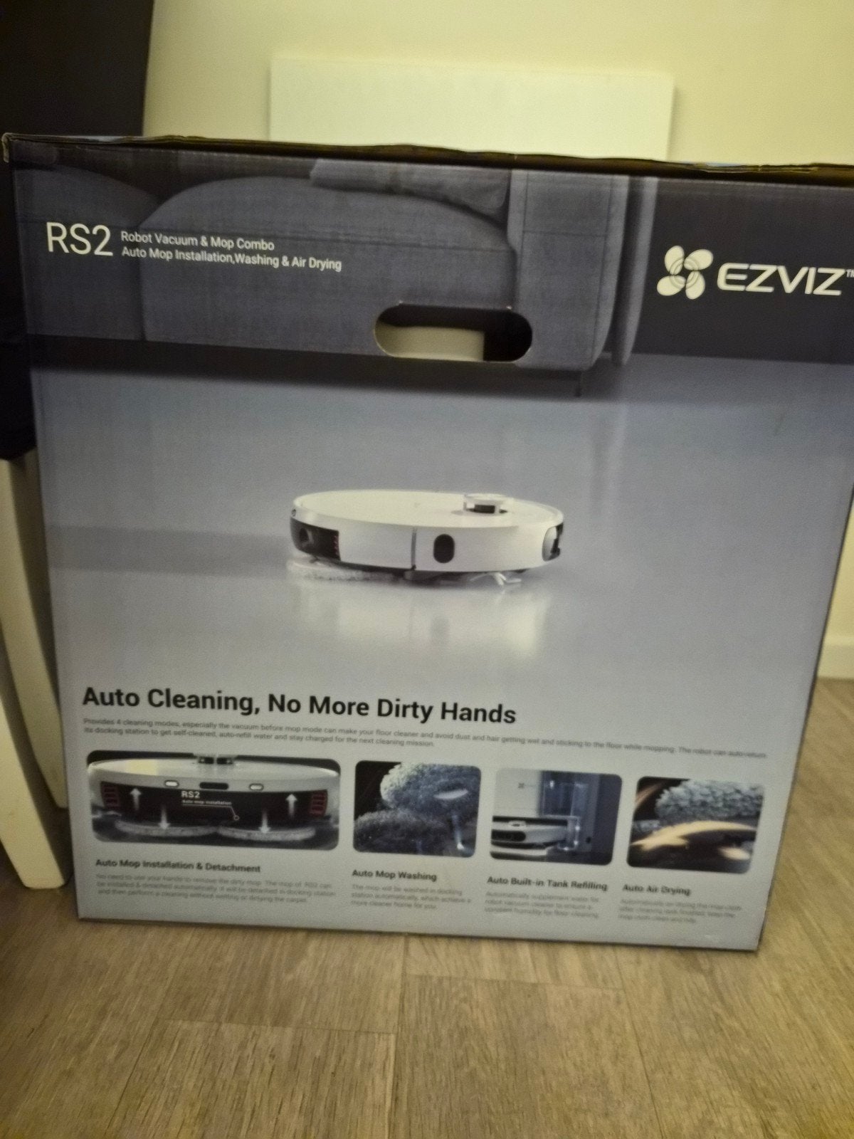 EZVIZ RS2, Electroménager, Aspirateurs, Neuf, Aspirateur robot, Autres marques, 2000 watts ou plus, Vidage automatique, Contrôlable via application