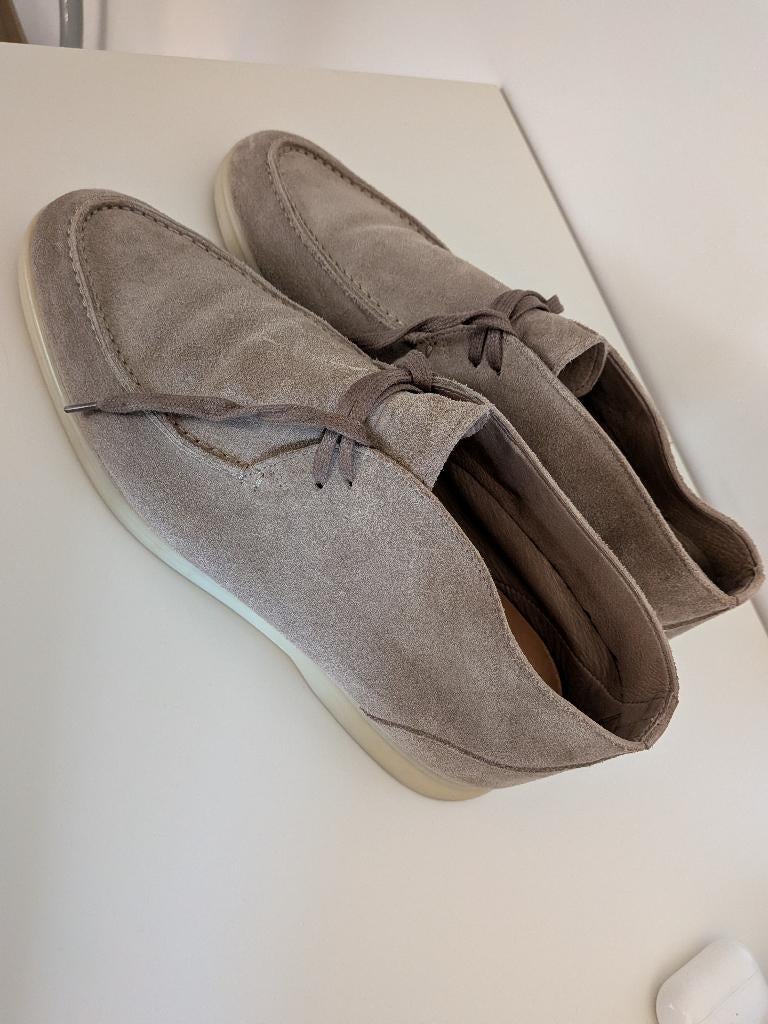 Suitsupply Taupe Suède Chukka Boots, Loafers, Bruin, Ophalen of Verzenden, Zo goed als nieuw