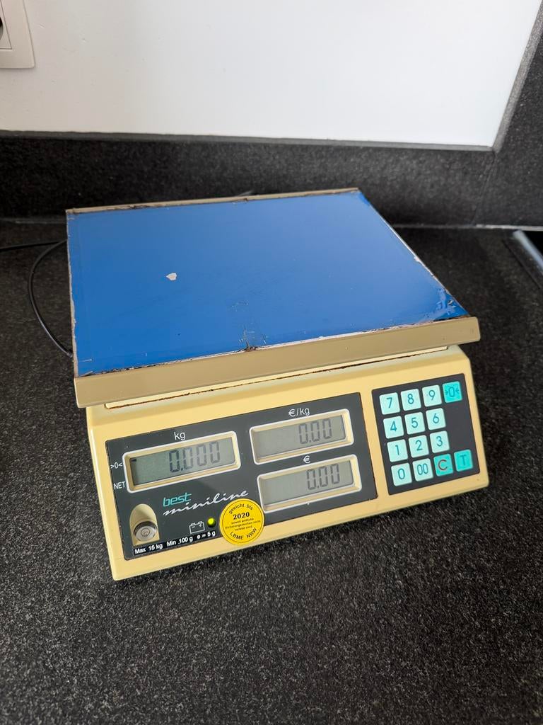 Weegschaal max. 15 kg, Ophalen, Gebruikt