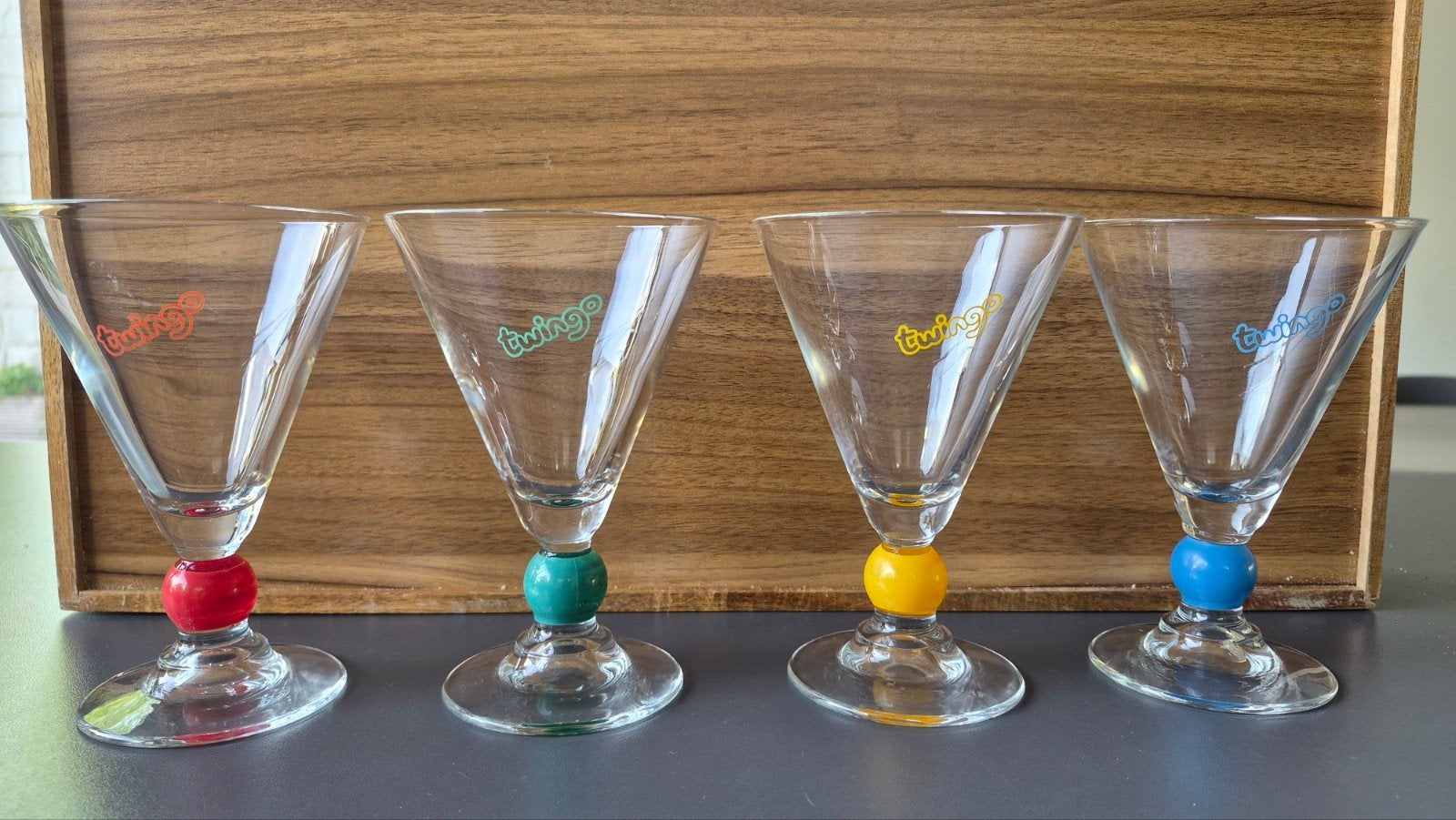 Renault Twingo Vintage aperitiefglazen, Verzamelen, Ophalen, Zo goed als nieuw, Overige typen