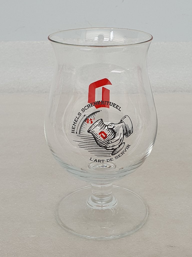 Verzamelglas Duvel Hemels schenkritueel, Ophalen of Verzenden, Gebruikt, Bierglas